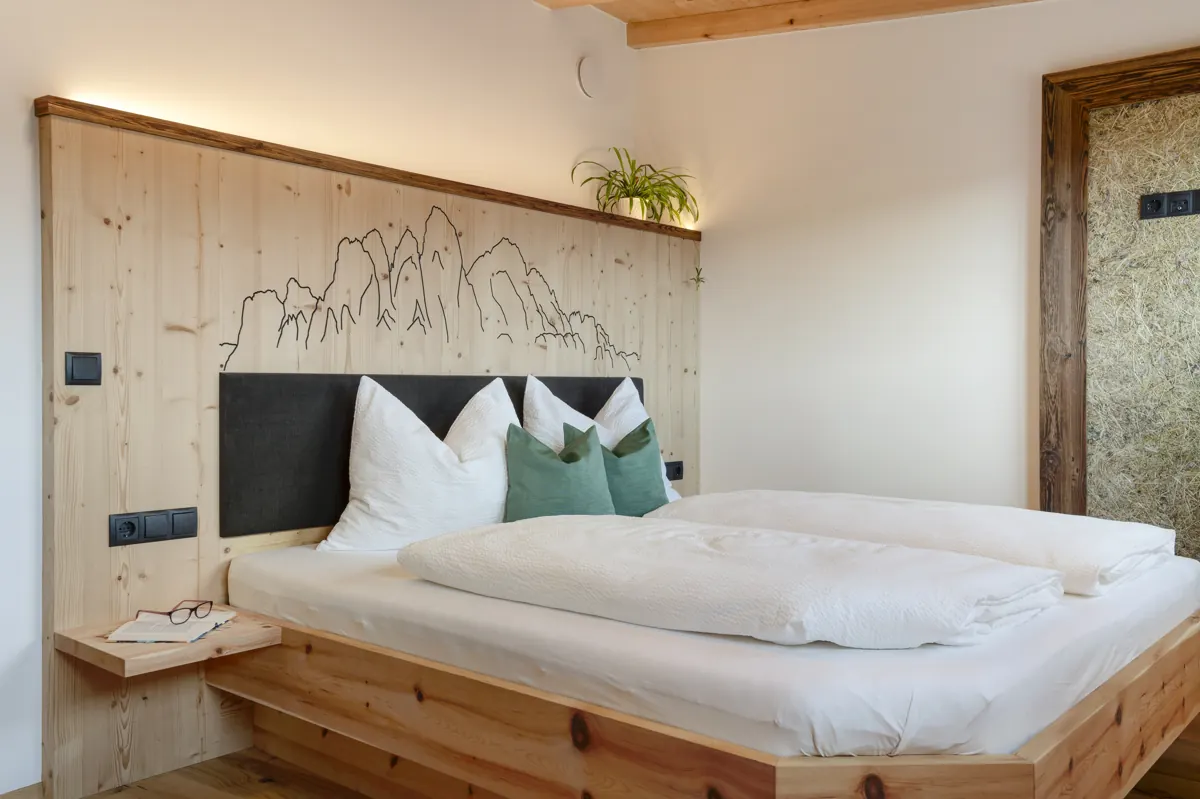 Urlaub auf dem Bauernhof Südtirol: Moserhof schlafzimmer